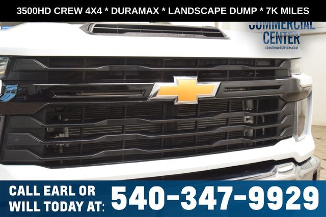 2024 Chevrolet Silverado 3500HD 3500HD CREW 4X4 * DURAMAX * LANDSCAPE DUMP * LOCAL TRADE - 23073000 - 4