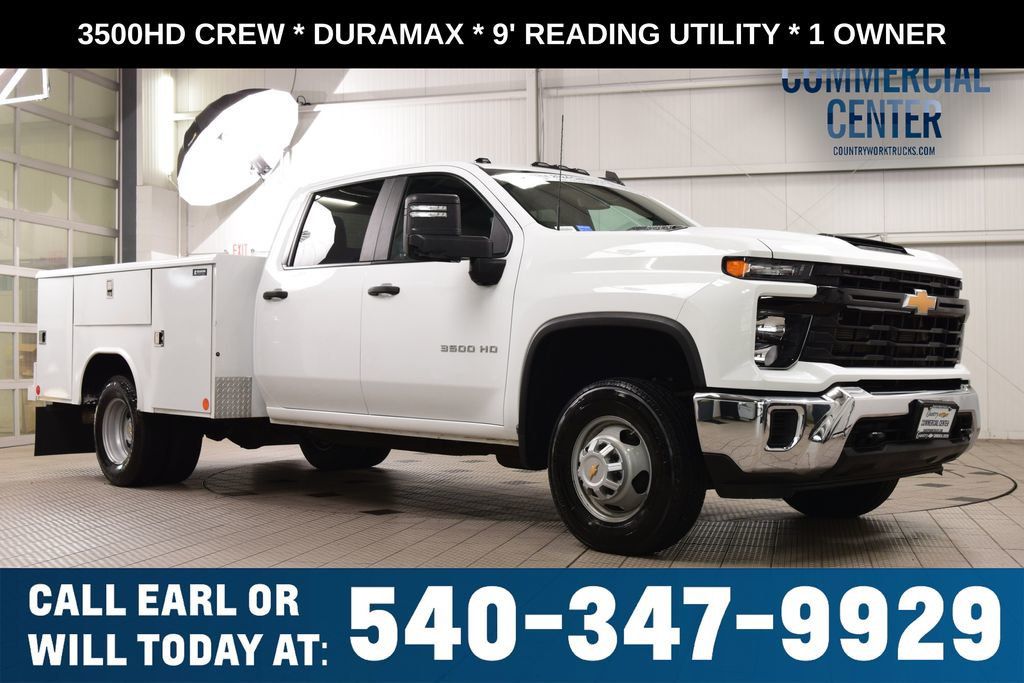 2024 Chevrolet Silverado 3500HD 3500HD CREW * DURAMAX * 9' READING UTILITY * 1 OWNER - 23054873 | Video 1