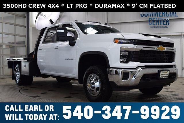 2024 Chevrolet Silverado 3500HD 3500HD CREW LT 4X4 * DURAMAX * ALLISON * 9' CM FLATBED - 22901870 - 0