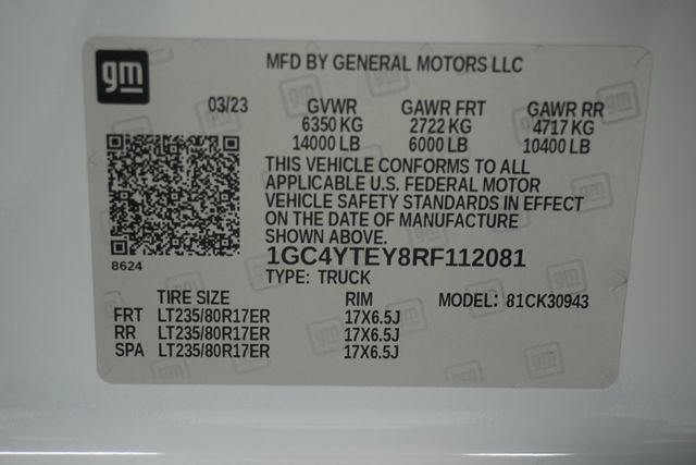 2024 Chevrolet Silverado 3500HD 4WD Crew Cab 172" LT - 23016787 - 32