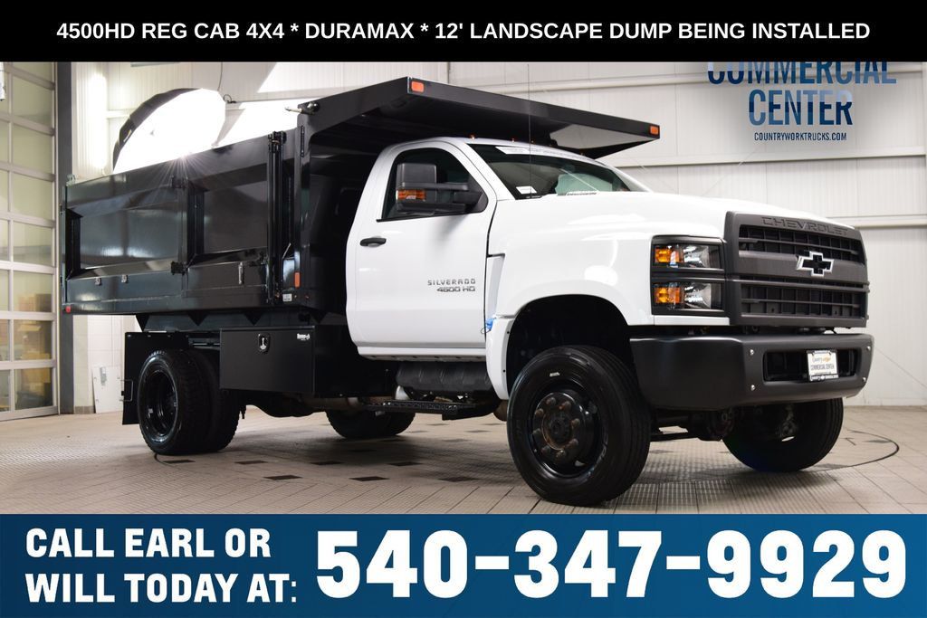 2024 Chevrolet Silverado 4500HD 4500HD REG CAB 4X4 * DURAMAX * NEW 12' LANDSCAPE DUMP  - 23043617 | Video 1