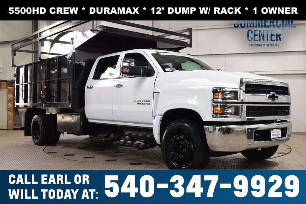 2024 Chevrolet Silverado 5500HD 5500HD CREW * DURAMAX * 12' LANDSCAPE DUMP W/ RACK * LOCAL TRADE - 22999577 | Video 1