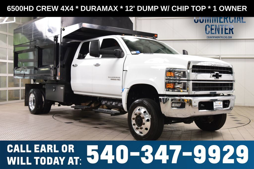 2024 Chevrolet Silverado 6500HD 6500HD CREW 4X4 * DURAMAX * 12' LANDSCAPE DUMP W/ CHIP TOP - 23024875 | Video 1