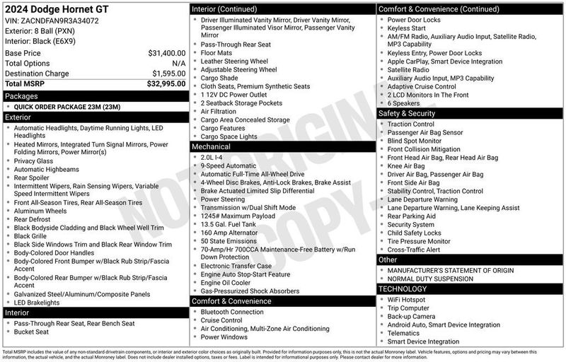 2024 Dodge Hornet GT - 23039604 - 5