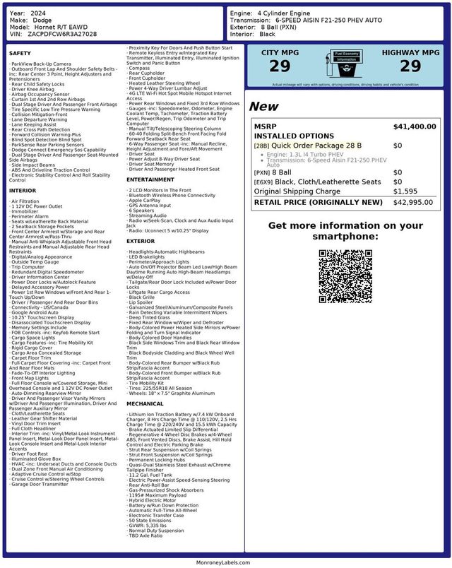 2024 Dodge Hornet R/T EAWD - 22890444 - 31