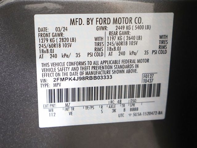 2024 Ford Edge SEL AWD - 23060936 - 52