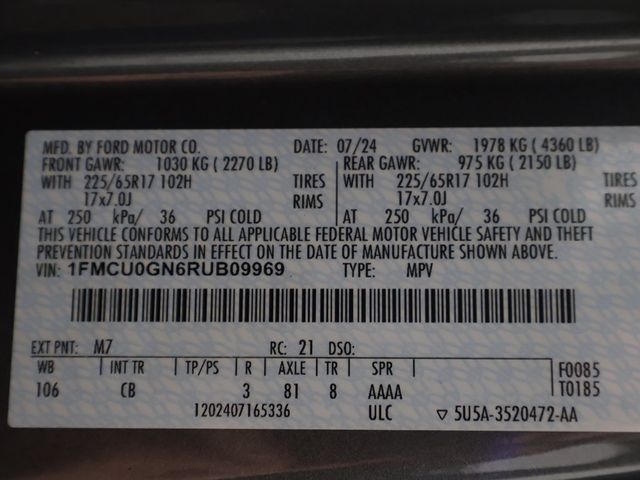 2024 Ford Escape Active FWD - 22941215 - 50