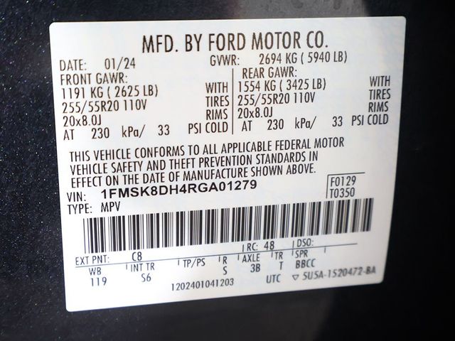 2024 Ford Explorer XLT 4WD - 23051874 - 54
