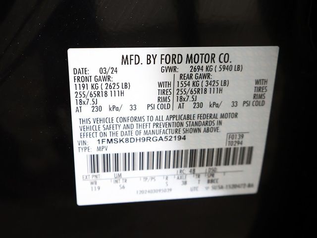 2024 Ford Explorer XLT 4WD - 23014588 - 54