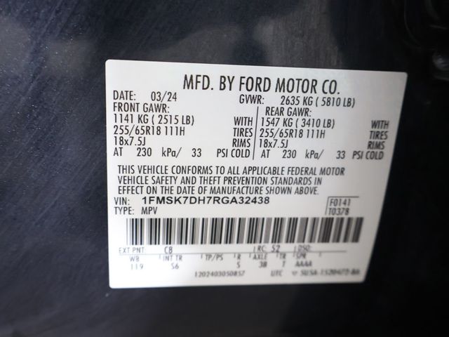 2024 Ford Explorer XLT RWD - 23043238 - 48