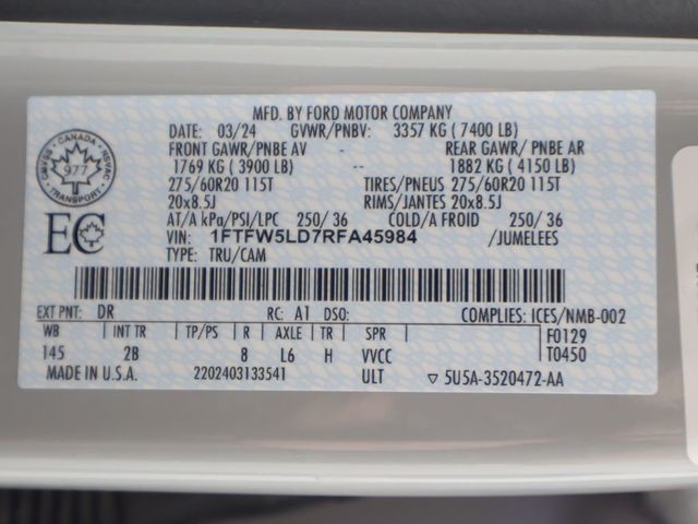 2024 Ford F-150 Lariat - 23056849 - 66