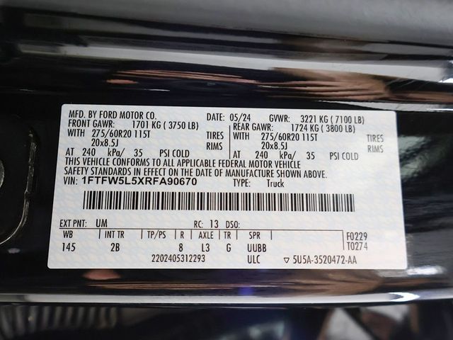 2024 Ford F-150 Lariat - 23063851 - 61