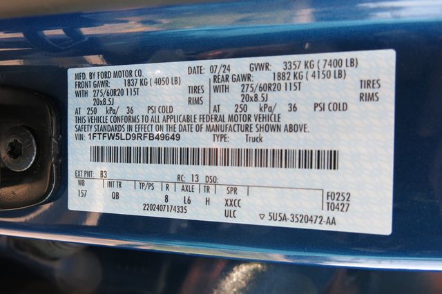 2024 Ford F-150 LARIAT 4WD SuperCrew 6.5' Box - 23049850 - 35