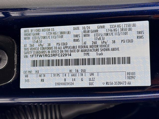 2024 Ford F-150 Raptor 4WD SuperCrew 5.5' Box - 23037851 - 36