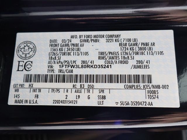 2024 Ford F-150 XLT - 23044997 - 55