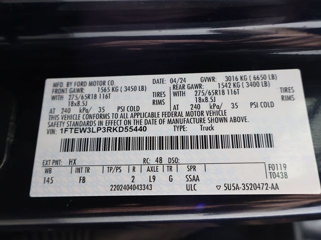2024 Ford F-150 XLT 4WD SuperCrew 5.5' Box - 23033855 - 53