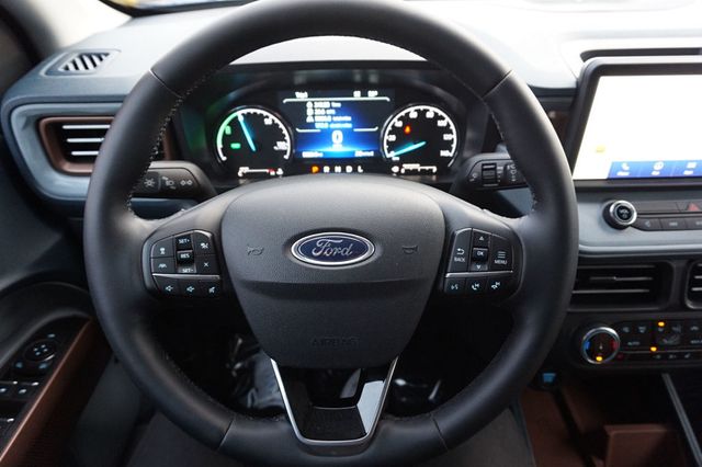 2024 Ford Maverick LARIAT, HYBRID, BROWN LEATHER SEATING, PUSH BUTTON START - 22967638 - 24