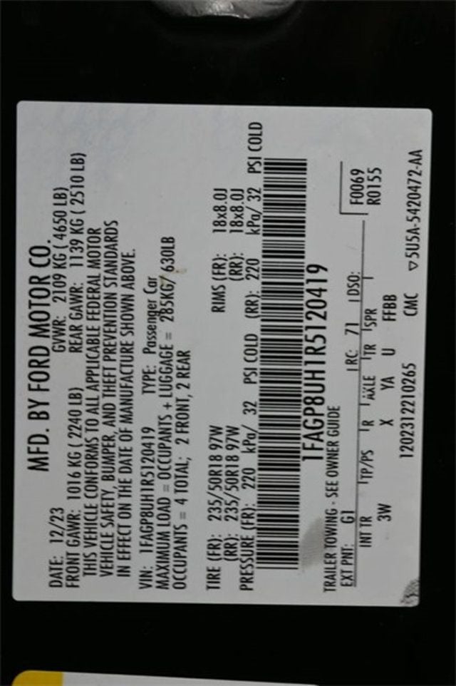 2024 Ford Mustang EcoBoost Premium Convertible - 22983699 - 8