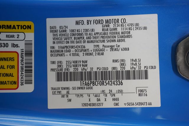 2024 Ford Mustang GT Fastback - 23029759 - 29