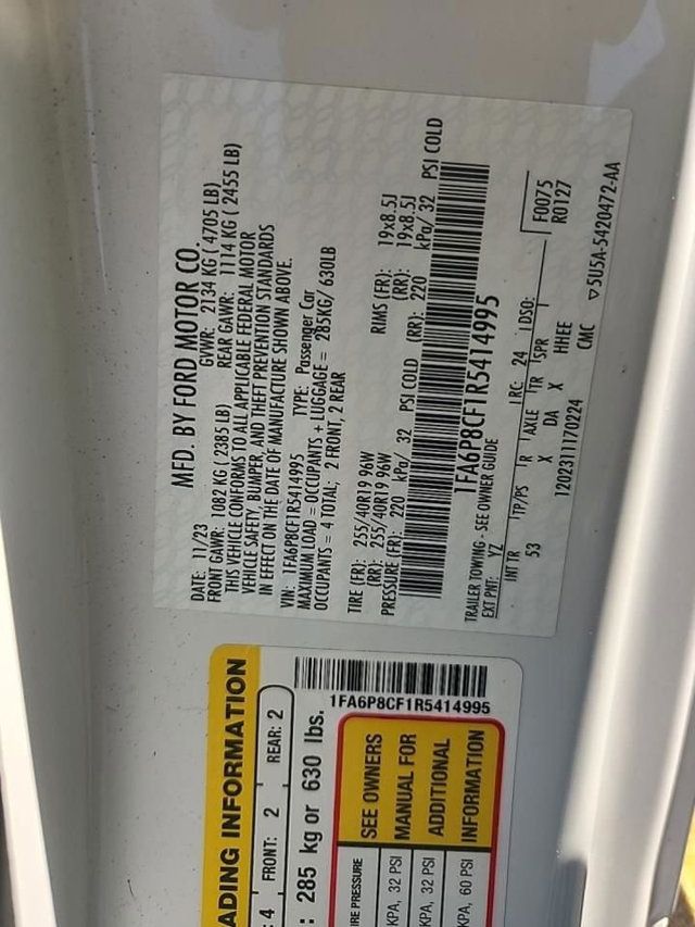 2024 Ford Mustang GT Premium Fastback - 22966880 - 14