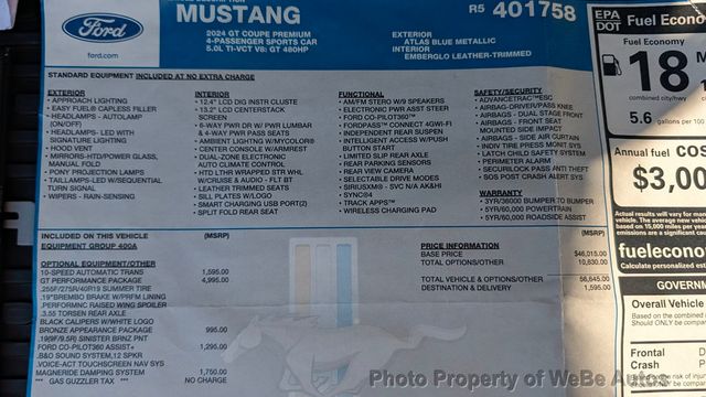 2024 Ford Mustang Lebanon Performance GT For Sale - 22933393 - 96