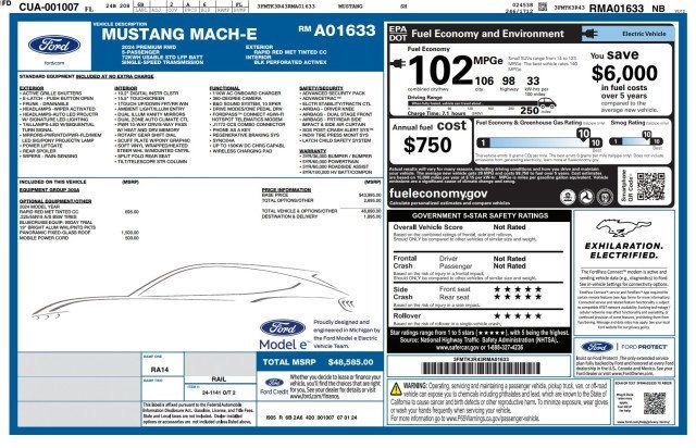 2024 Ford Mustang Mach-E Premium RWD - 23060083 - 25