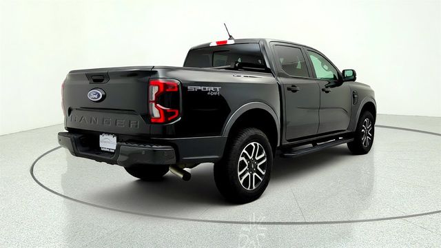 2024 Ford Ranger LARIAT 4WD SuperCrew 5' Box w/ Running Boards, Soft Fold Tonneau - 23032260 - 4