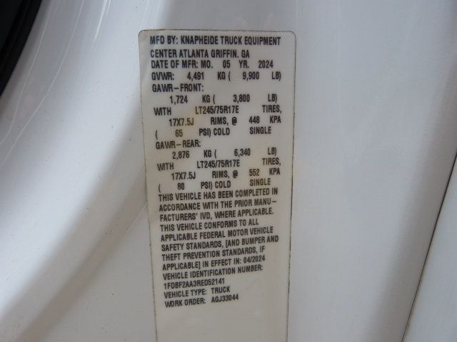 2024 Ford Super Duty F-250 SRW 6.8L V8 GAS*XL*2WD*REGULAR CAB*8FT. "KNAPHEIDE" SERVICE BODY! - 22973535 - 42