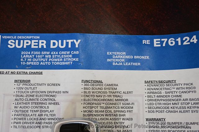 2024 Ford Super Duty F-350 SRW LARIAT 4WD Crew Cab 6.75' Box - 22934271 - 74