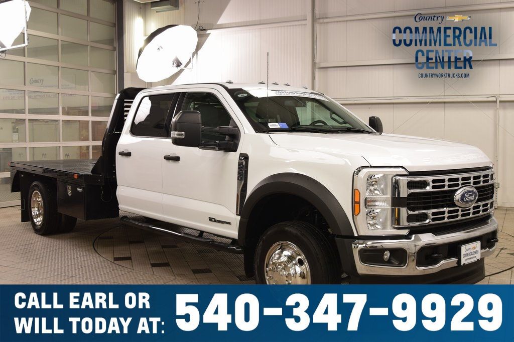 2024 Ford Super Duty F-550 DRW F550 CREW XLT 4X4 * POWERSTROKE * 11' FLATBED * 1 OWNER - 22988342 | Video 1