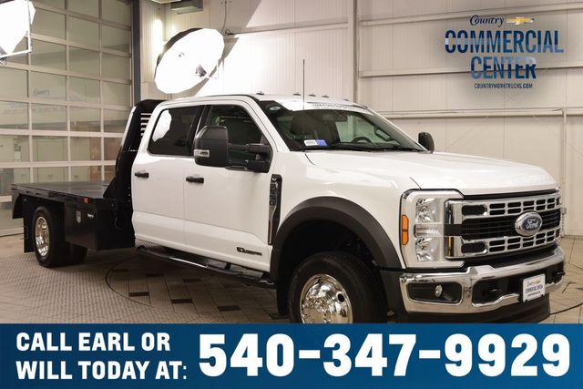 2024 Ford Super Duty F-550 DRW F550 CREW XLT 4X4 * POWERSTROKE * 11' FLATBED * 1 OWNER - 22988342 - 0