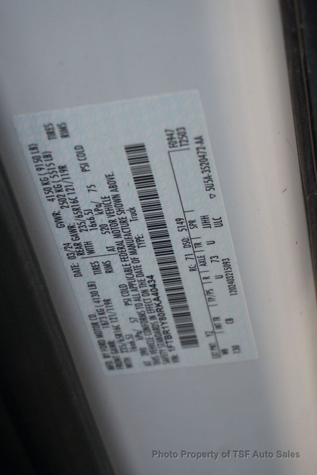 2024 Ford Transit Cargo Van T-250 130" Low Rf 9070 GVWR RWD - 23086158 - 30