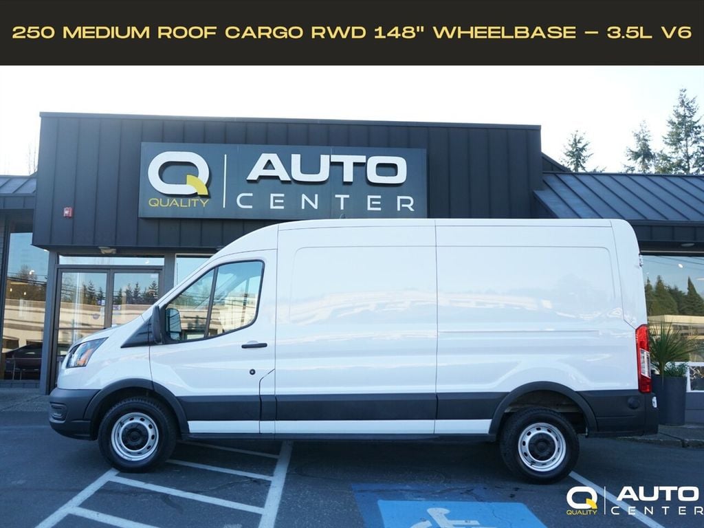 2024 Ford Transit Cargo Van T-250 148" Med Rf 9070 GVWR RWD - 23064542 - 0