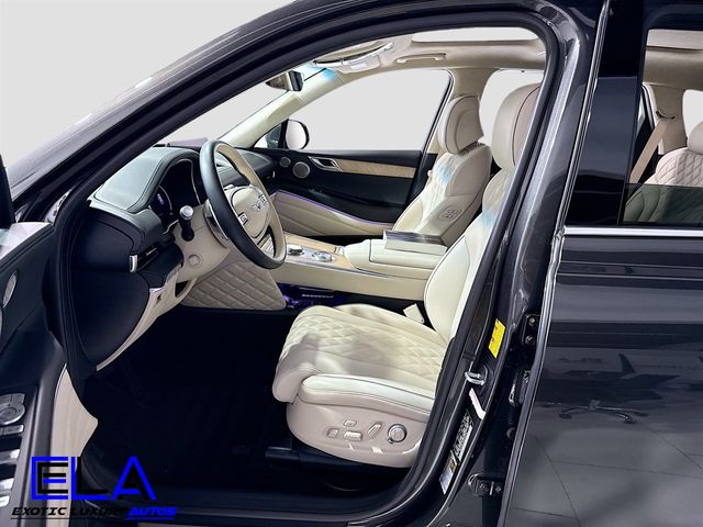 2024 Genesis GV80 PRESTIGE PACK! V6 3.5! ALL WHEEL DRIVE! HAS FACTORY WARRANTY  - 22950222 - 55