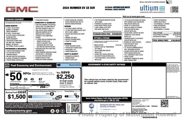 2024 GMC HUMMER EV SUV e4WD 4dr 3X - 22965569 - 6