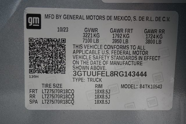 2024 GMC Sierra 1500 4WD Crew Cab 147" AT4X - 23037329 - 38