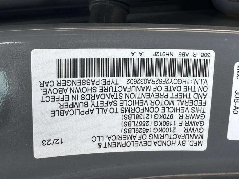 2024 Honda Accord Hybrid EX-L Sedan - 23023818 - 36