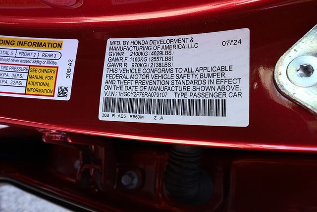 2024 HONDA ACCORD HYBRID Sport-L Sedan - 23044247 - 32