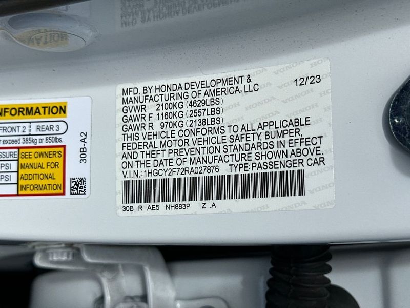 2024 Honda Accord Hybrid Sport-L Sedan - 22950264 - 21