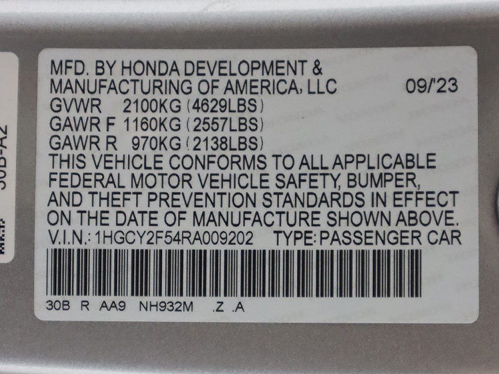 2024 Honda Accord Hybrid Sport Sedan - 22698676 - 44