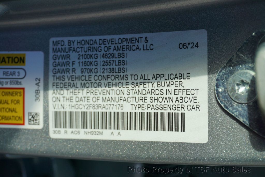 2024 Honda Accord Hybrid Touring Sedan - 22956188 - 50