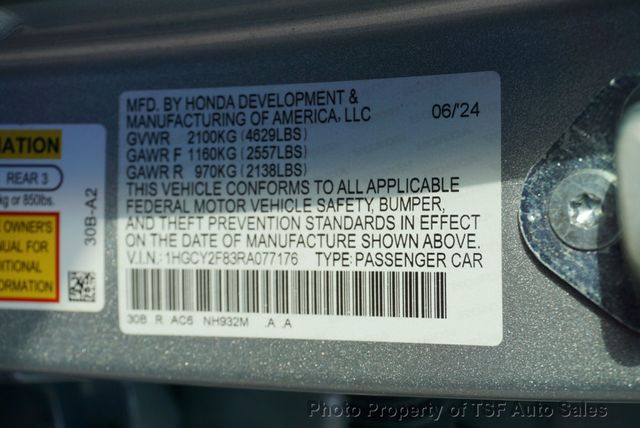 2024 Honda Accord Hybrid Touring Sedan - 22956188 - 50