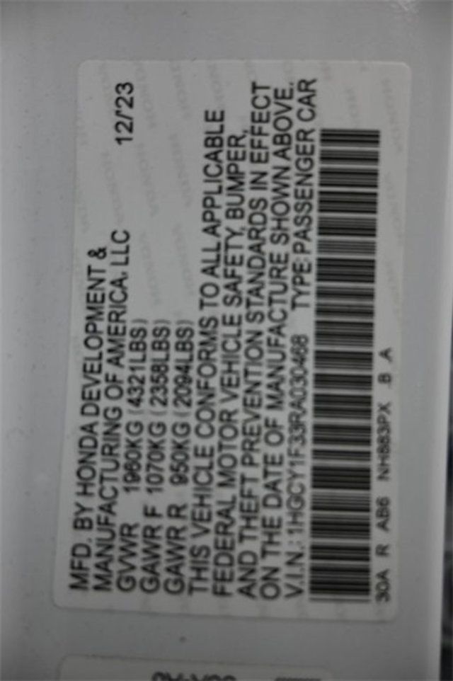 2024 Honda Accord Sedan EX CVT - 22904264 - 3