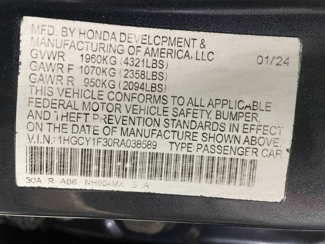2024 Honda Accord Sedan EX CVT - 22996768 - 45
