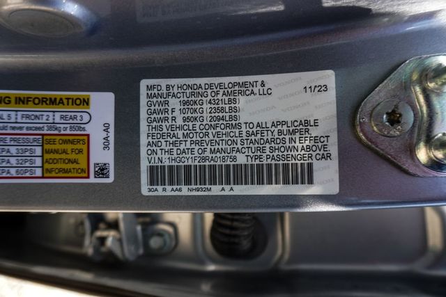 2024 Honda Accord Sedan LX CVT - 23048131 - 36
