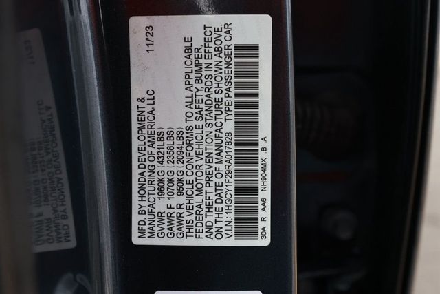 2024 Honda Accord Sedan LX CVT - 22985981 - 22