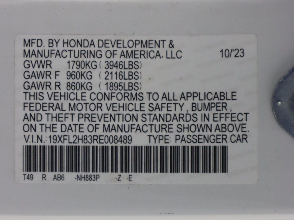 2024 Honda Civic Hatchback Sport CVT - 22739769 - 44