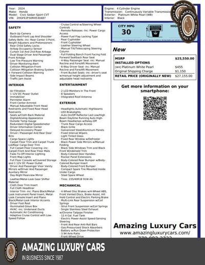 2024 Honda Civic Sedan