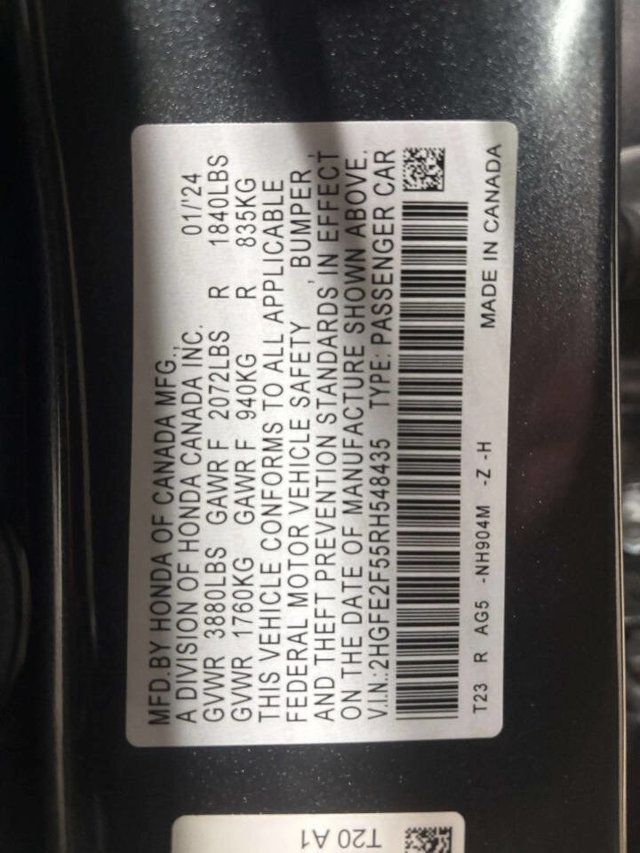 2024 Honda Civic Sedan Sport CVT - 22986267 - 39