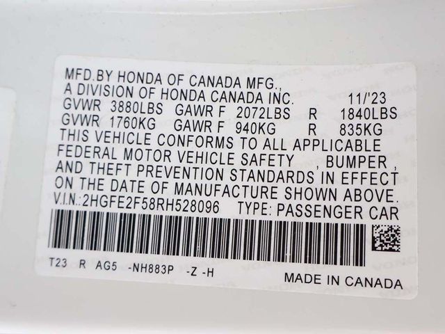 2024 Honda Civic Sedan Sport CVT - 23035219 - 41